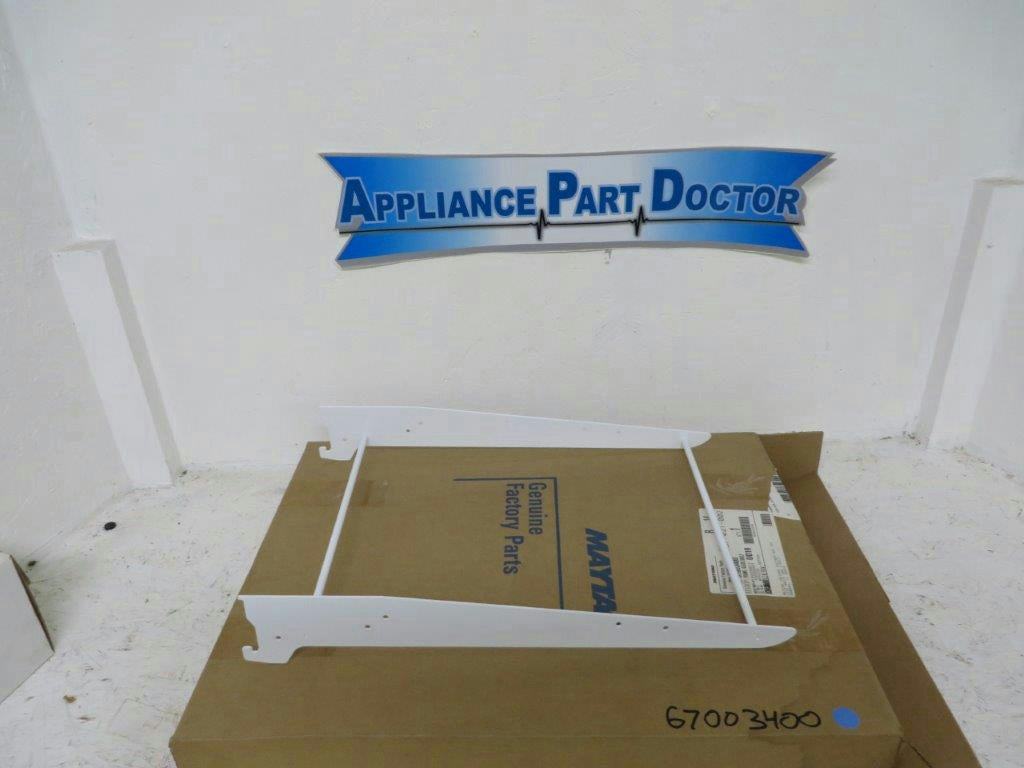 MAYTAG WHIRLPOOL REFRIGERATOR 67003400 GLASS SHELF FRAME NEW MAYTAG WHIRLPOOL REFRIGERATOR 67003400 GLASS SHELF FRAME NEW
